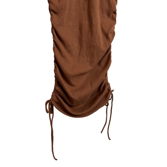 Zara Ruched Ribbed Dress - Picture 4 of 6